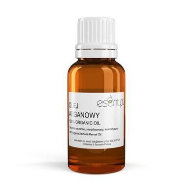 Olej Arganowy, Organiczny, tłoczony na zimno, 20 ml