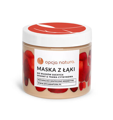 Maska z łąki Granat & trawa cytrynowa do włosów suchych, 200 ml, Opcja  Natura