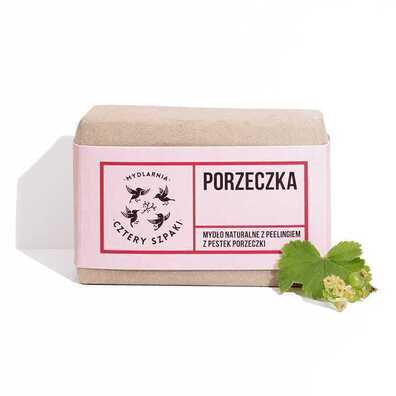 Porzeczka - Mydło peelingujące, 110 g, Cztery Szpaki