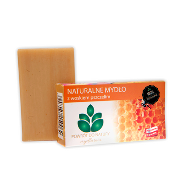 Naturalne mydło z woskiem pszczelim, 100 g, Powrót do natury
