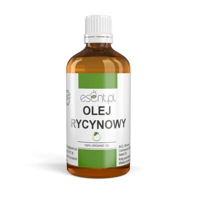 Olej Rycynowy, 100% ORGANIC, NIERAFINOWANY, tłoczony na zimno 100 ml