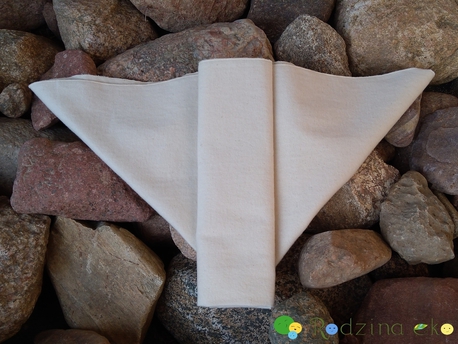 Pielucha flanelowa, 100% bawełna niebielona, 175 g/m2 – 70×70 cm, Dziobak (2)