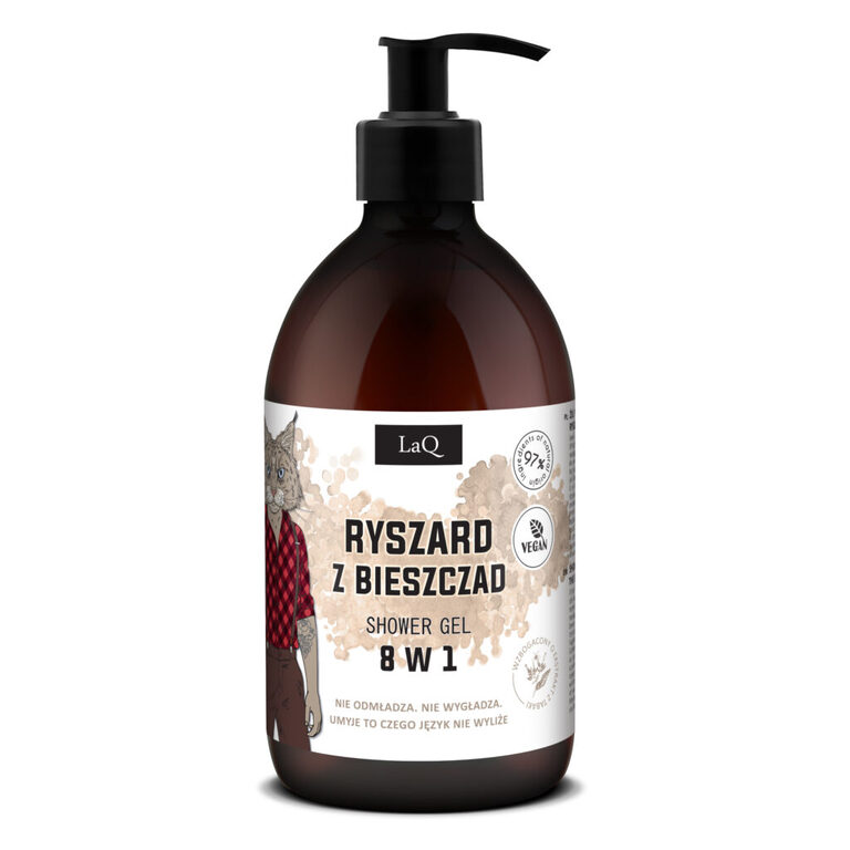 Żel pod prysznic 8 w 1 RYSZARD Z BIESZCZAD, 500 ml, LaQ