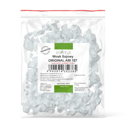 Naturalny Wosk Sojowy, ABI 157, 500 g, Esent