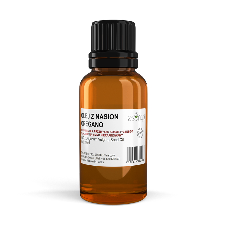 Olej z Oregano, tłoczony na zimno, nierafinowany, 20 ml, Esent