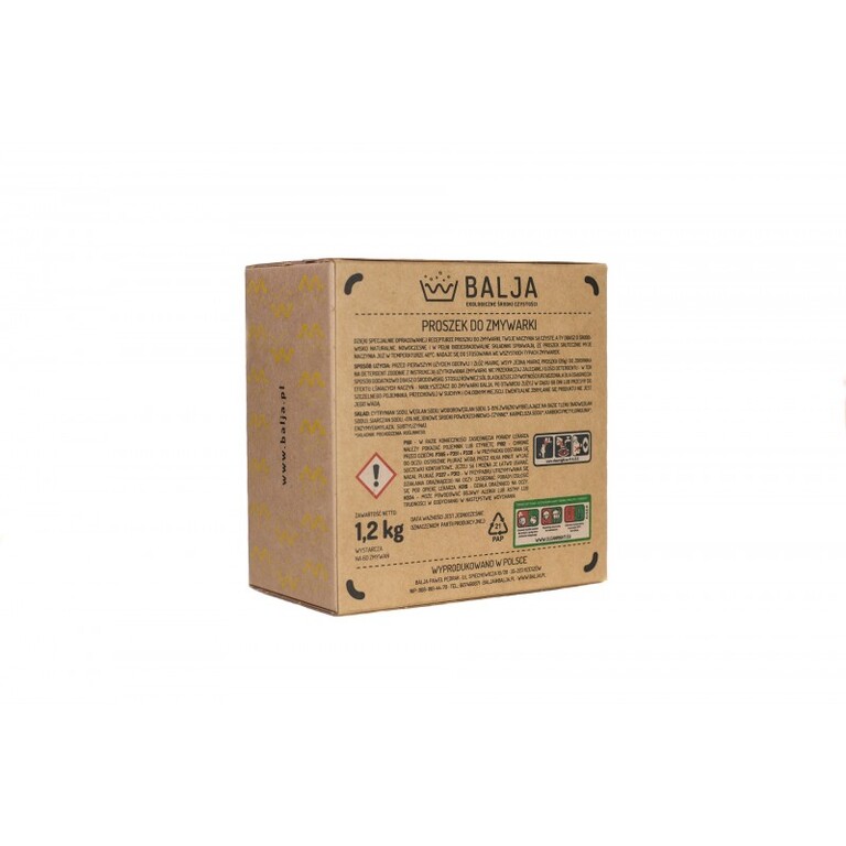 Proszek do zmywarki - 1,2 kg, 60 cykli zmywań, BALJA (2)