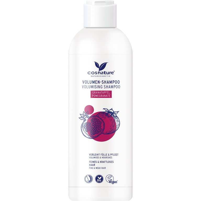 Naturalny zwiększający objętość włosów szampon z owocem granatu, 250 ml, Cosnature