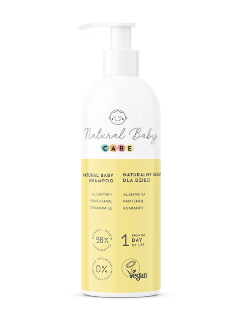 Naturalny szampon dla dzieci - łagodzi objawy łuszczycy, ciemieniuchy i łupieżu, 200ml, Natural Baby Care