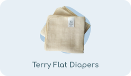 Terry flat diapers